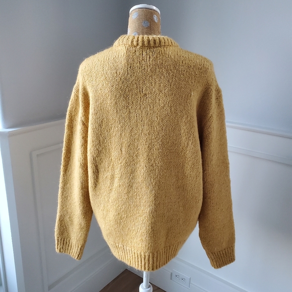 New Zara Mustard  Wool Blend  sweater  size  XL. - Picture 4 of 8